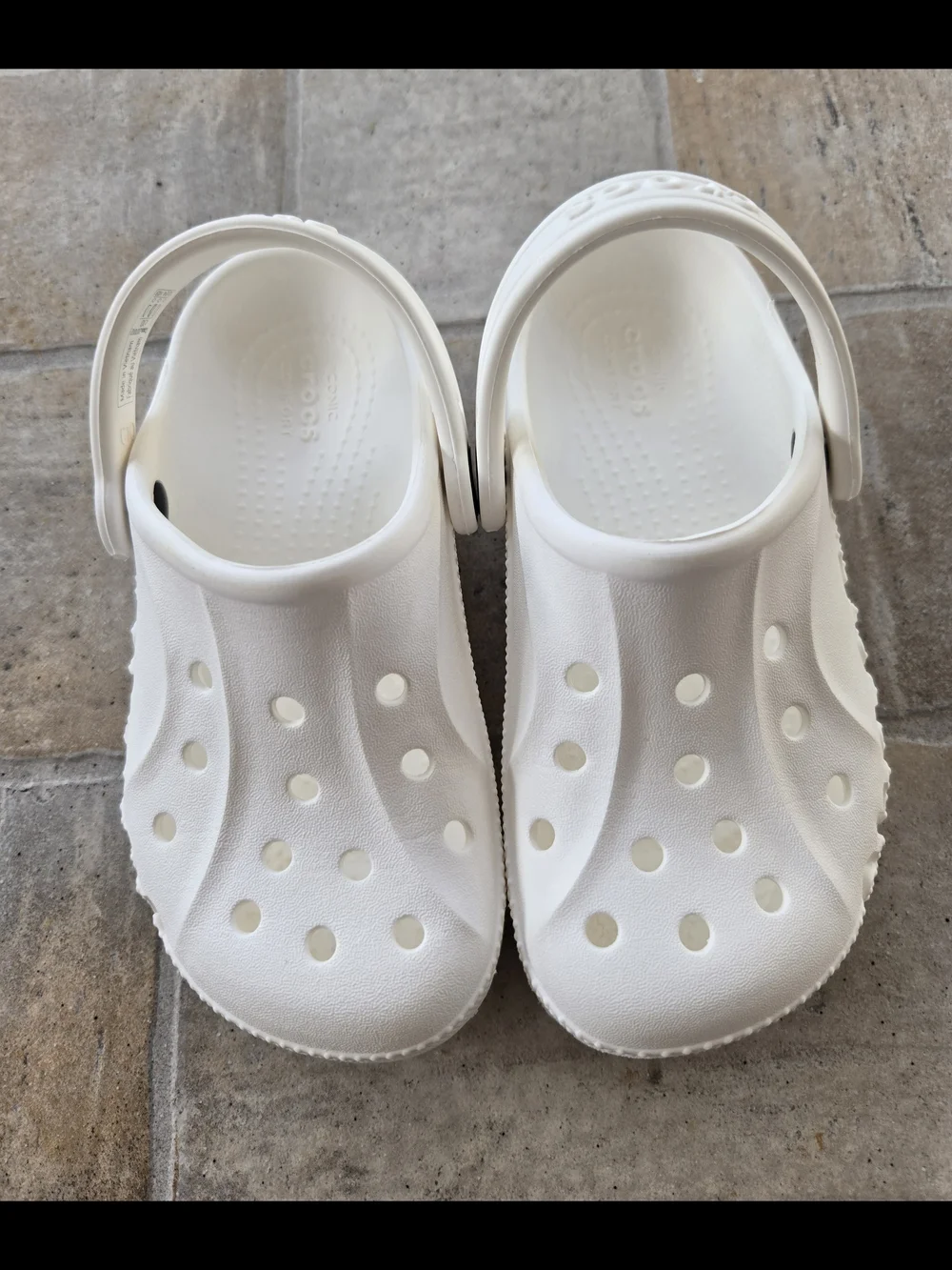 Kids White Foam Clog Sandals - Crocs- Size 10c Toddler